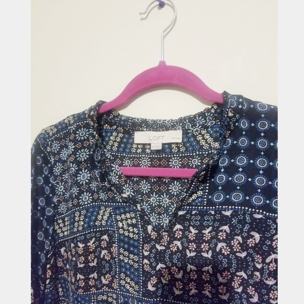 Ann Taylor Loft Petite Patchwork Blouse - image 3